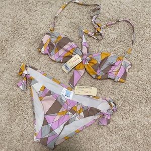 Emilio Pucci 2 Piece Bikini. Size 42. Multicolored